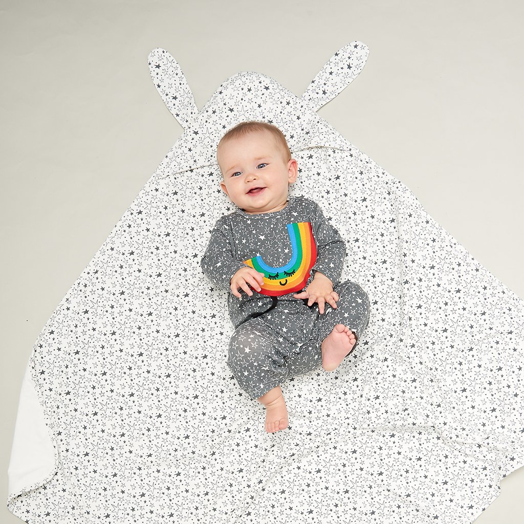 The bonnie mob Organic Grey Star Playsuit - Image 3